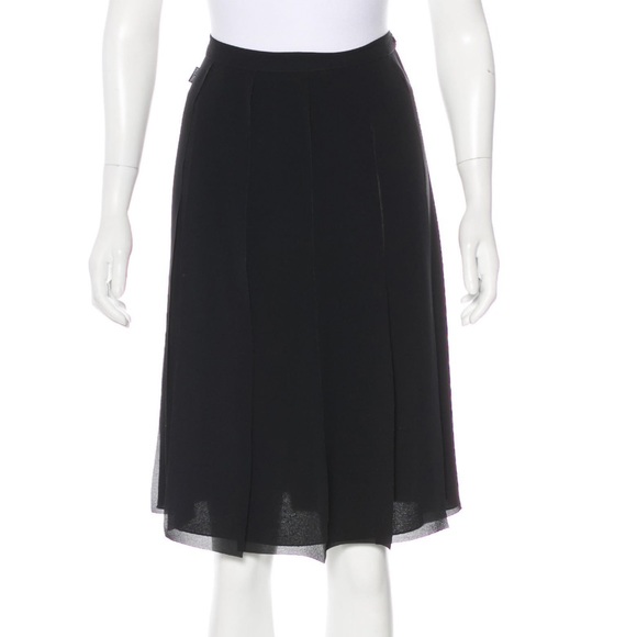 MOSCHINO Italy Black Crepe Avant Garde Car Wash Fringe Skirt